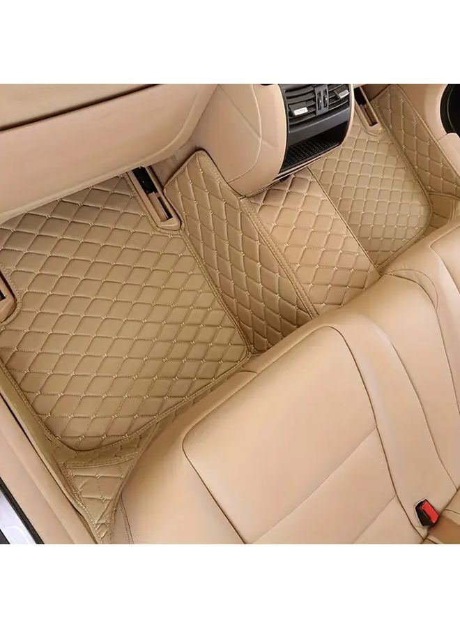 Full Black 3PCS PU Leather All Weather Floor Mats Compatible for Mazda 3 2014 2019 - Image 5